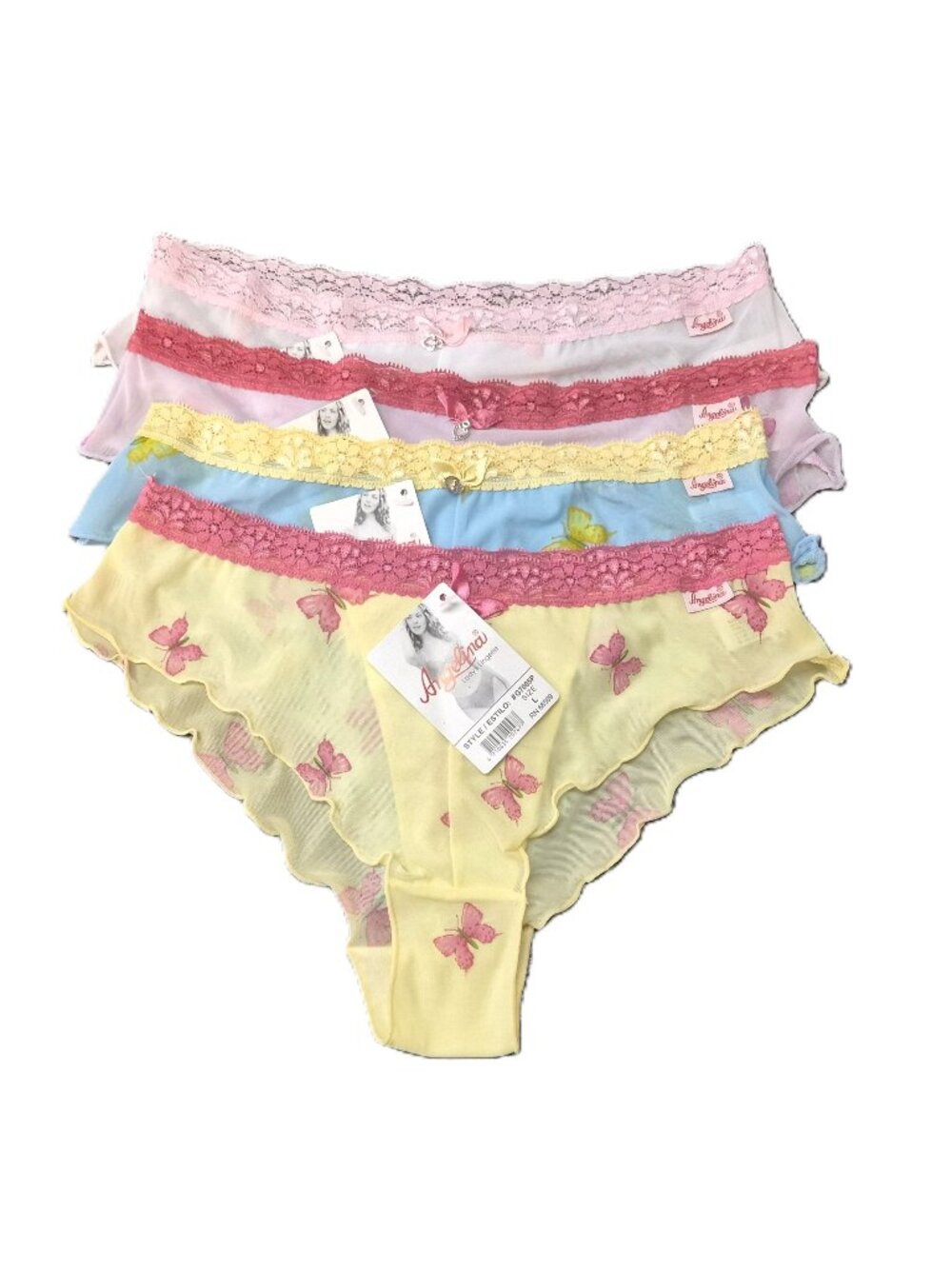 VTG Y2K Butterfly Mesh Panties Set of 4 Deadstock Fairycore Whimsigoth Kawaii